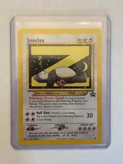 2002 Pokemon TCG Snorlax #49 WOTC Black Star Promo NM/Mint - Image 1