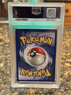1999 Pokemon TCG Hitmonchan Base Set Holo Unlimited 7/102 PSA 8 English - Image 2