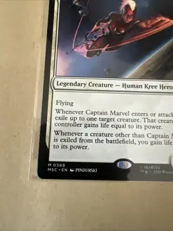 MTG Captain Marvel, Shooting Star MSC 0589 M NM Regular - Image 3
