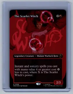 The Scarlet Witch (Borderless) | Foil | Marvel Super Heroes MTG - Image 1