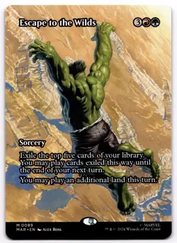 Escape to the Wilds (Borderless) 89 Marvel Universe Eternal-Legal NM MTG - Image 1
