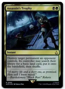 Assassin's Trophy 95 Universes Beyond: Assassin's Creed Foil NM MTG - Image 1