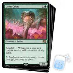 LOTUS COBRA X4 Foundations Jumpstart Magic MTG MINT CARD - Image 1