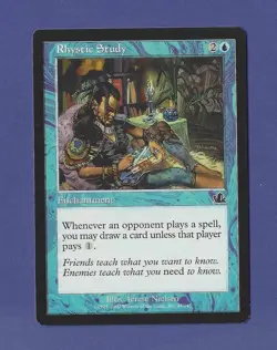2000 Magic the Gathering - Rhystic Study - Prophecy MTG - Image 1