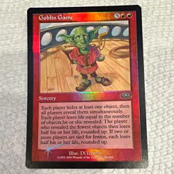 Wizards of the Coast MTG Goblin Game Planeshift Foil Eng Rare #61/143 - Image 1