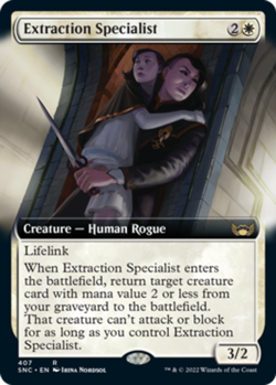 Extraction Specialist - Foil - Extended Art Light Play, English Magic the Gather - Image 1