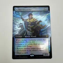 MTG - Aether Channeler - English DMU - NM Rare *FOIL* - 392 (Extended Art) - Image 1