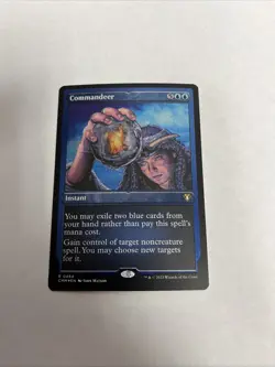 Commandeer Foil Etched Commander Masters Card #0484 MTG LP - Image 1