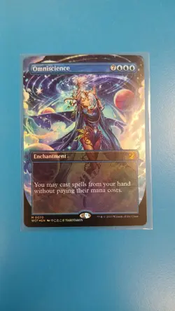 Omniscience Wilds of Eldraine Enchanting Tales Anime Borderless Foil - Image 1