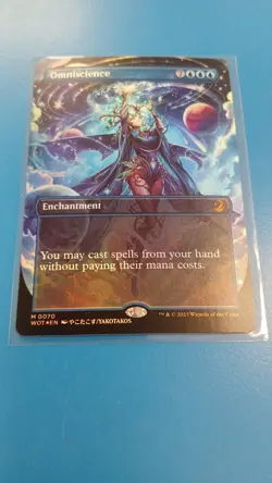 Omniscience Wilds of Eldraine Enchanting Tales Anime Borderless Foil - Image 2