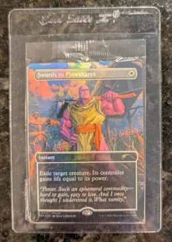 Magic The Gathering Thanos Swords To Plowshares P 0001 PSA Magazine Promo SEALED - Image 1