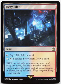 Fiery Islet 278 Near Mint Universes Beyond: Doctor Who Rare Magic: The Gathering - Image 1