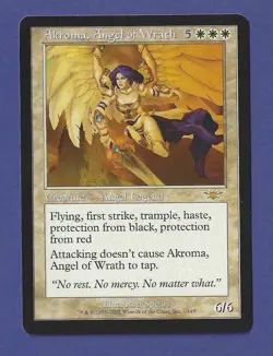 2003 Magic the Gathering - Akroma Angel of Wrath - Legions MTG - Image 1