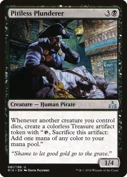 MTG Pitiless Plunderer Rivals of Ixalan Uncommon NM - Image 1