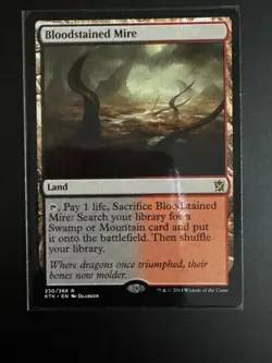 MTG - Bloodstained Mire - Khans of Tarkir - NM (3) - Image 1