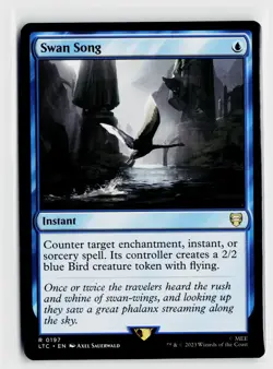 MTG Swan Song x1 NM LTC Lord Of The Rings Commander 0197 - Image 1