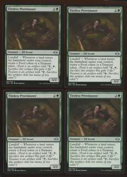 4x Tireless Provisioner Uncommon LP/NM Modern Horizons 2 Playset Magic Gathering - Image 1