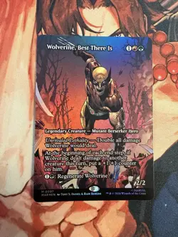 MtG Marvel Heroes Wolverine, Best There Is (Borderless) Foil #0097 NM - Image 1