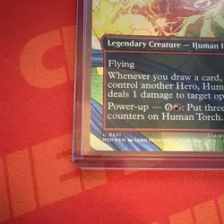 MTG: Human Torch, Johnny Storm 0321 Borderless Foil Uncommon Marvel Super Heroes - Image 2