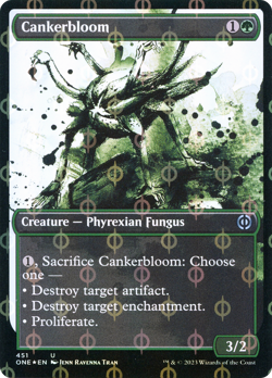 Cankerbloom (Showcase Ichor Step-and-Compleat Foil) [Phyrexia: All Will Be One] - Image 1