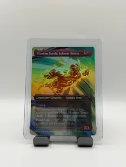 MTG, Human Torch, Johnny Storm FOIL $3 ORDER MIN Borderless Marvel Super Heroes - Image 1