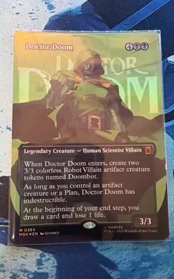 Doctor Doom (Borderless) (365) Marvel Super Heroes Foil #0365 - Image 1