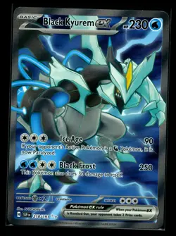 Black Kyurem ex 218/191 Ultra Rare Holo Pokemon 2024 Surging Sparks NM - Image 1