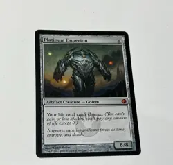1x Platinum Emperion SP Scars of Mirrodin SOM Magic the Gathering MTG - Image 1