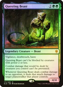 Questing Beast Foil Throne of Eldraine NM MTG - Image 1