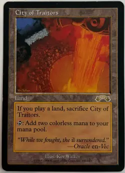 MTG City of Traitors Exodus Reserved List LP Rare - Image 1