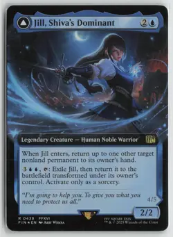 Jill, Shiva's Dominant (Extended Art) LP Foil FINAL FANTASY Magic: The Gathering - Image 1