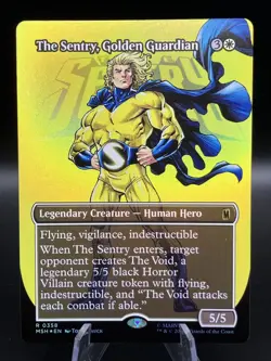 MTG - The Sentry, Golden Guardian - Marvel Super Heroes - Logo Art - Foil - MTG - Image 1