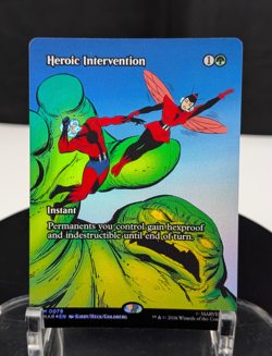 MTG Heroic Intervention FOIL NM Marvel Universe MAR #0079 Mythic - Image 1