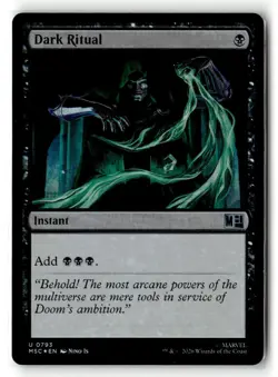 Dark Ritual Dr Doom (Foil) (NM) Commander: Marvel Super Heroes MSC Magic MTG - Image 1