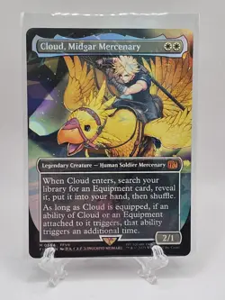 Cloud, Midgar Mercenary (Borderless) (Chocobo Track Foil) Final Fantasy Foil - Image 1