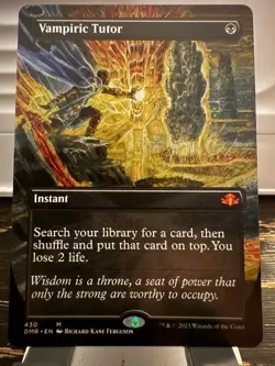 Vampiric Tutor (Borderless) Dominaria Remastered Regular - Image 1