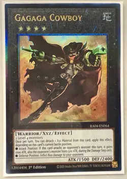 Gagaga Cowboy 1st Edition Prismatic Ultimate Rare RA04-EN064 Yu-Gi-Oh! - Image 1