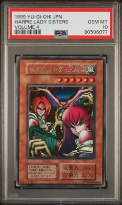 Harpie Lady Sisters Volume 4 Secret Rare Yugioh Japanese PSA 10 *077 - Image 1