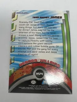 2000 Topps Pokemon Series 2 TV Animation James HV4 Foil - Image 2