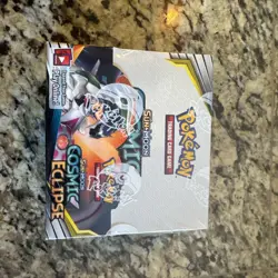 Pokemon Sun & Moon Cosmic Eclipse Booster Box Factory Sealed with Acrylic Case - Image 3
