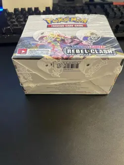 Pokemon TCG Sword and Shield Rebel Clash Booster Box - Factory Sealed - Image 2