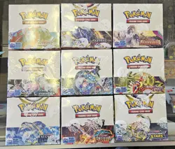 Pokemon TCG Booster Box Lot of 9 BOOSTER BOXES *READ* - Image 1
