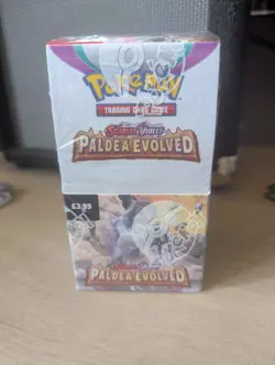 Pokemon TCG Scarlet & Violet Paldea Evolved Half Booster Box, Sealed, 18 Packs - Image 1
