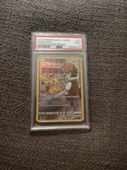 2019 POKEMON SUN & MOON COSMIC ECLIPSE SECRET #241 FULL ART/PIKACHU PSA 9 - Image 2