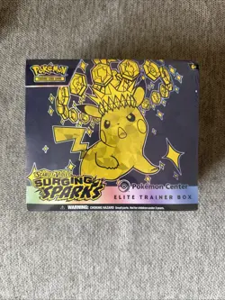 Pokemon Surging Sparks Elite Trainer Box ETB Pokemon Center Exclusive New Sealed - Image 1