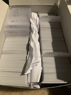 BULK ONE PIECE TCG APPROXIMATELY 3500 C/UC & 850 R C/UC = 3c/CARD AND R=25c/CARD - Image 2