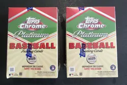 2025 Topps Chrome Platinum Baseball Factory Sealed Blaster Box - Lot Of 2 ⚾🔥 - Image 1