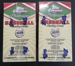 2025 Topps Chrome Platinum Baseball Factory Sealed Blaster Box - Lot Of 2 ⚾🔥 - Image 2