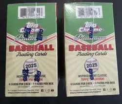 2025 Topps Chrome Platinum Baseball Factory Sealed Blaster Box - Lot Of 2 ⚾🔥 - Image 4