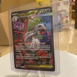 MEGA SCRAFTY EX 285/217 SPECIAL ILLUSTRATION RARE ASCENDED HEROES POKEMON - Image 3